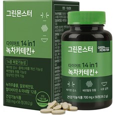 그린몬스터 다이어트 녹차카테킨플러스, 56정, 1개