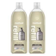 method 金緻洗手乳補充瓶 霧銀灰, 2瓶, 1L