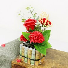 Blüehen 傳達和諧之心的核心錢夾 12p, 紅色的