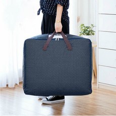 E.City 日式多功能600D加厚牛津透明窗收納袋, 粉色櫻桃/藍色櫻桃/米色小狗/藍色點點, 1個, 大