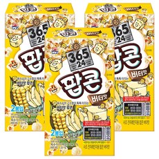 삼육오점이사 사조 전자레인지용 팝콘 버터맛, 140g, 3개