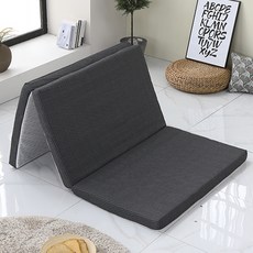 베드넷퍼니쳐 10존 3단접이식 에어폼 매트리스 12cm + 네로 삼중직 커버 세트, 120mm