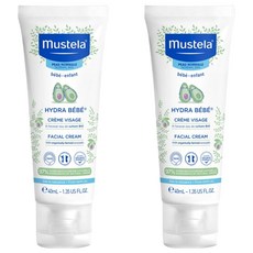 mustela 慕之恬廊 慕之幼 潤面乳霜, 40ml, 2條