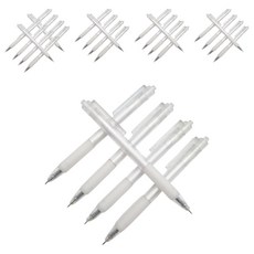 인글로우 볼펜형 다꾸 커팅 펜칼, 화이트, 30개