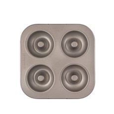 Hanomad 氣炸鍋用原創甜甜圈模烤盤 4孔 金色, 1個