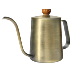 CUG 天鵝壺 青銅, 600ml, SUS304食品級高級不銹鋼, 雜翅木, 1個