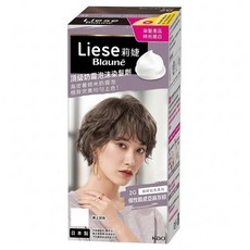 Liese 莉婕 頂級奶霜泡沫染髮劑, 2G 個性酷感亞麻灰棕, 1盒
