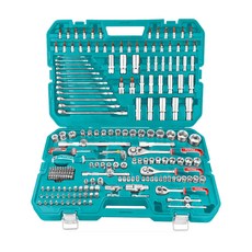 TOTAL 道達爾 綜合手工具組套216件組 THKTHP22166, 棘輪扳手3個 + 六角插座37個 + 星形插座14個 + 深六角形插座18個 + 火花塞插座3個 + 1/4吋滑動T杆 + 延長杆5個 + 三通適配器3個 + 博士萬向節3個 + 1/4吋旋轉手柄 + 磁柄 + 鑽頭支架3個 + L位72個 + L位元插座30個 + 長位元插座2個 + 組合扳手12個 + 六角扳手組8個, 1組
