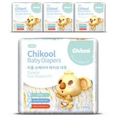 치쿨 슈페리어 테이프 기저귀, 대형(L), 80매