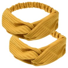 조앤제이 비비드 헤어 세안밴드, 옐로우, 2개