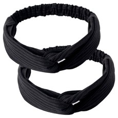 조앤제이 비비드 헤어 세안밴드, 블랙, 2개