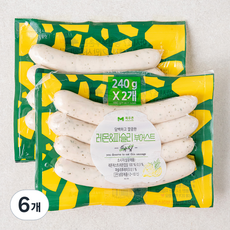 목우촌 레몬파슬리 부어스트, 240g, 6개
