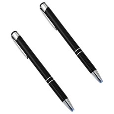 Life Tips LED 夜間書寫燈原子筆 0.7mm, 黑色, 2個