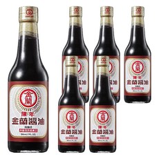 金蘭 陳年醬油, 非基改黃豆釀造, 適合滷煮快炒, 500ml, 6瓶