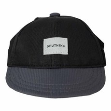 SPUTNIK 斯普尼克 寵物帽, 軟帽簷, 網狀內襯, 防水, M, 黑, 1個