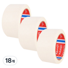 DADA 彩色設計紙膠帶 50mm x 15m, 18個, 白色