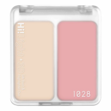 1028 Hi! LIGHT 3D提亮腮紅澎澎餅, 粉黛, 1組