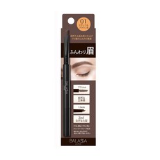 BALASSA 日本大軍刀2in1兩用眉筆 0.35g, 摩卡棕, 1支