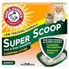 ARM&HAMMER 超凝結貓砂 低粉塵 添加小蘇打, 清香味, 6.35kg, 1盒