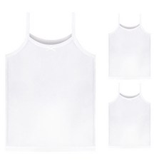 mrkids 女童Plus人造絲細肩帶背心 3件組