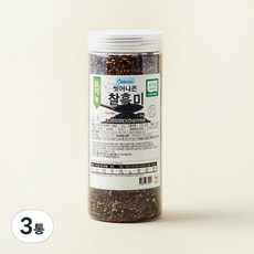유기농 씻어나온 찰흑미, 1.3kg, 3통