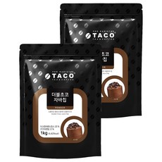 타코 더블초코 자바칩 파우더, 1kg, 1개입, 2개