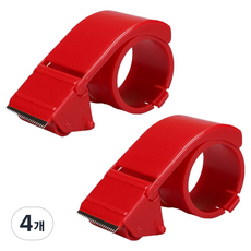 KDT 膠帶切割器 紅色, 4個
