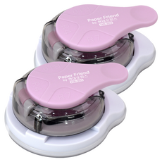 PAPER FRIEND 圓角器 HR-303, 粉色, 2個