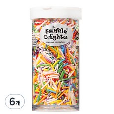 퀄리티스프링클 레인보우 스프링클 막대형, 6개, 63g