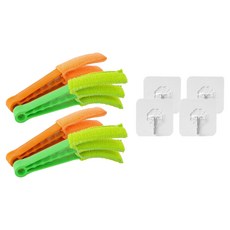 블라인드 틈새 청소솔 + 고리, 랜덤발송, 4개