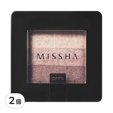 MISSHA 一抹深邃三重疊色眼影 2g, 01 Brownie pink, 2個