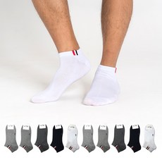 에이원 남성용 실속형 패션 캐주얼 스니커즈 양말 10켤레