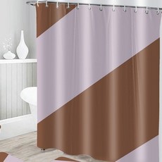 北歐簡約浴室浴簾 L49 款式9 200 x 200 cm, 1個, 多色(混色)等, TYPE 9款