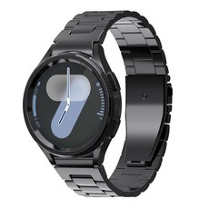 KANTAM Galaxy Watch Classic 金屬錶帶, 黑色, 1個