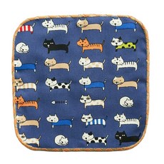 日本 Coco Walk 彩色貓咪兒童手帕 100%棉