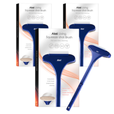 아케이 리빙 올인원 스퀴지샷 브러쉬, 블루, 3개