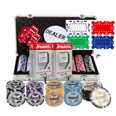 國際標準撲克籌碼 14g 300入組合, 混色