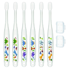 Skater 幼兒牙刷 3p+帽子套組, 恐龍, 2組