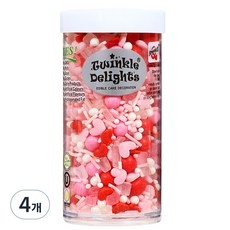트윙클딜라이트 핑크 심포니 스프링클, 80g, 4개
