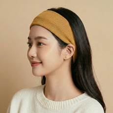 라라듀 탄성 스포츠 헤드밴드, 옐로오커, 1개