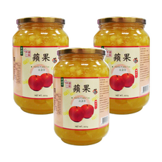 韓味不二 蘋果茶果醬, 950g, 3罐