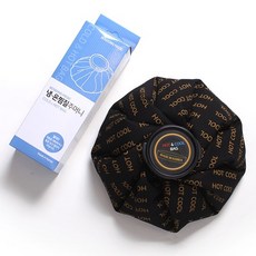 스포츠 냉온 찜질 주머니 블랙 대, 1개