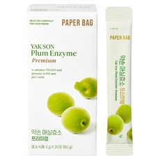 PAPER BAG 巧手頂級梅子酵素 20入, 60g, 1盒