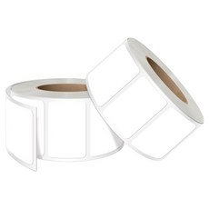 01SEALs 模造紙方形空白捲筒貼紙 R-68 45 x 30mm 500張, 素色, 2捲