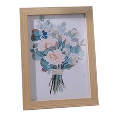 木質無印風相框 A3 黃竹紋 掛式橫豎兩用, 1個