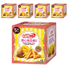 Cadina 卡迪那 95℃甜心地瓜條 全素 原味, 90g, 5盒