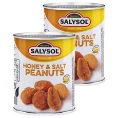 SALYSOL 薩里 迷你罐頭 蜂蜜鹽味花生, 50g, 2罐