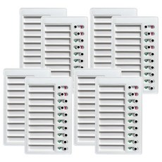 마다꾸미 스케줄 체크리스트 보드판 2p, 무지, 4세트