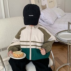 BEBENIZ 孩童撞色休閒風衣外套