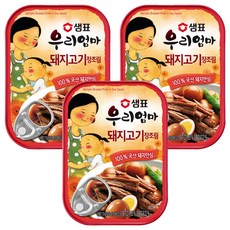 샘표 우리엄마 돼지고기 장조림, 110g, 3개